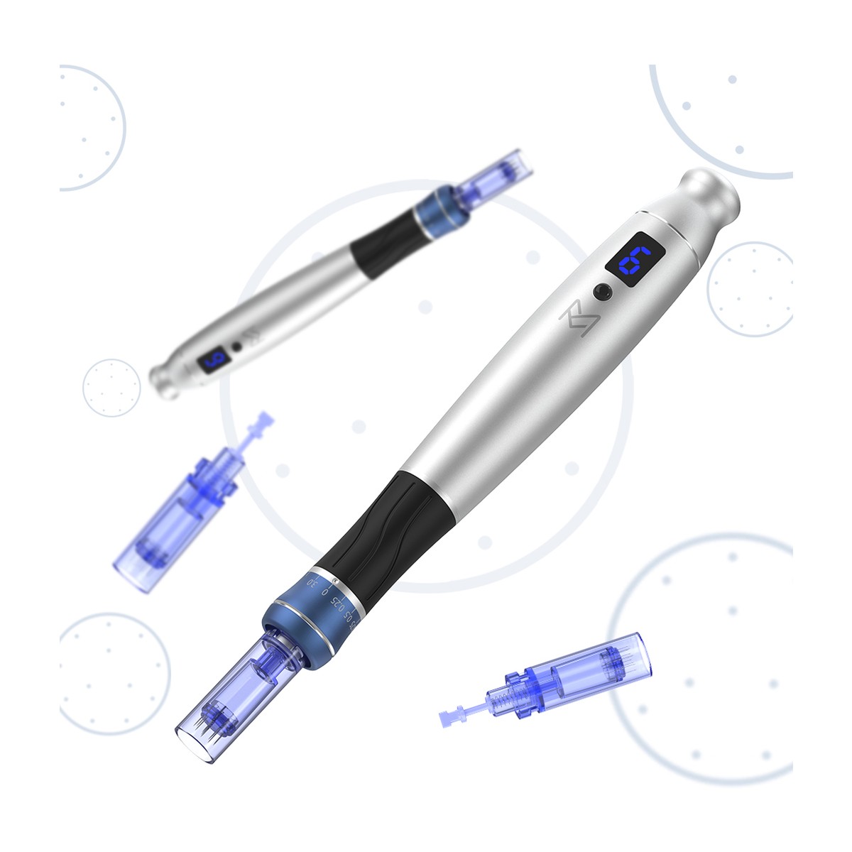 S5 Blue microneedling pen with cartridges