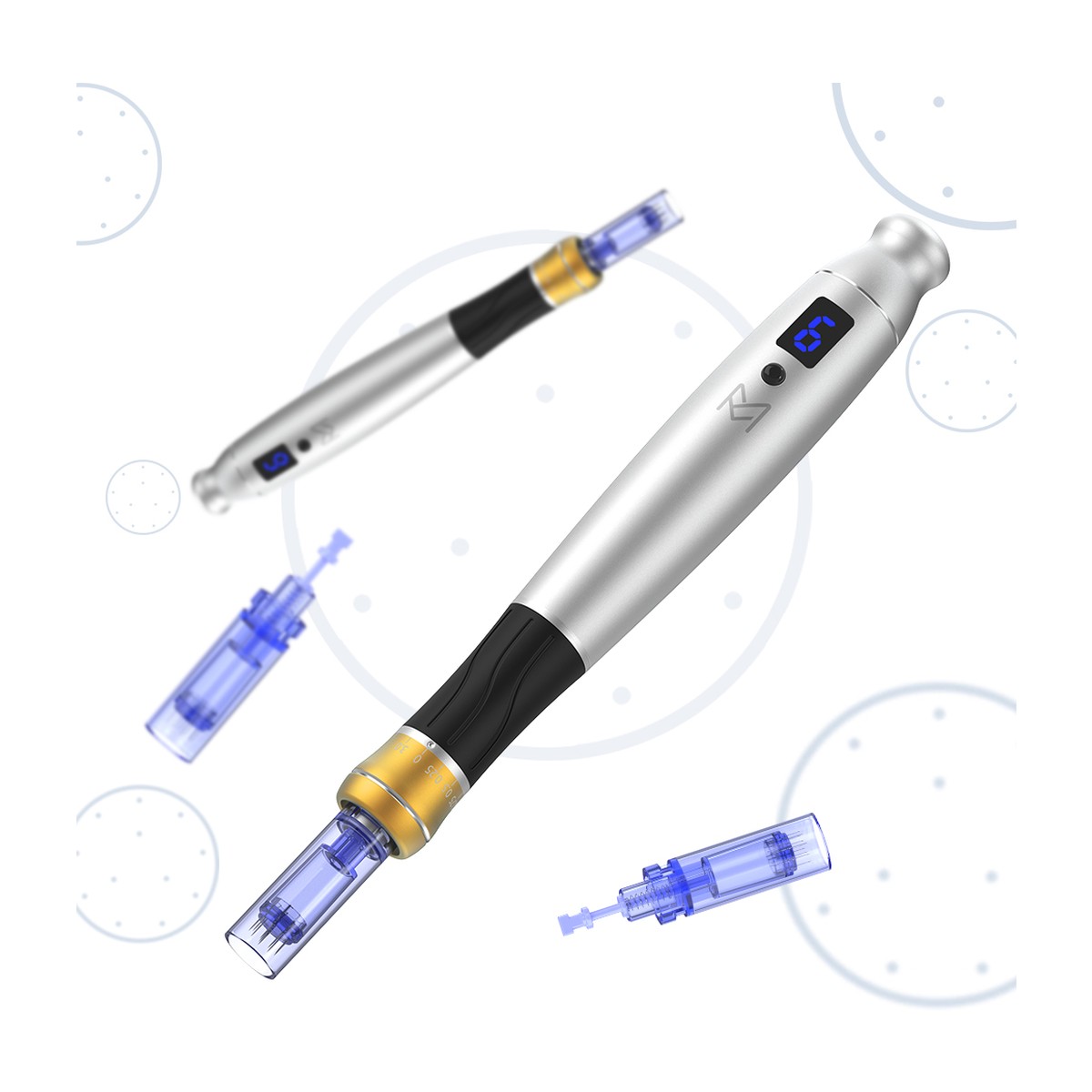 S5 Gold microneedling pen with cartridges